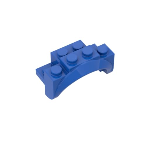 XYEIUGO Gobricks Rad, 2 x 4 x 2, Sportwagen-Schutzblech, 10 Stück, kompatibel mit den großen Marken GDS-M492, klassisches Bulk-Spielzeug, MOC, Farbe: Blau 23 von XYEIUGO