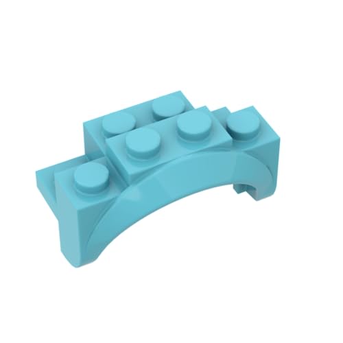 XYEIUGO Gobricks Rad, 2 x 4 x 2, Sportwagen-Schutzblech, 10 Stück, kompatibel mit den großen Marken GDS-M492, klassisches Bulk-Spielzeug, MOC, Farbe: Medium Azurblau 322 XYEIUGO Gobricks Rad, 2 x 4 x 2, Sportwagen-Schutzblech, 10 Stück, kompatibel mit den großen Marken GDS-M492, klassisches Bulk-Spielzeug, MOC, Farbe: Medium Azurblau 322 von XYEIUGO