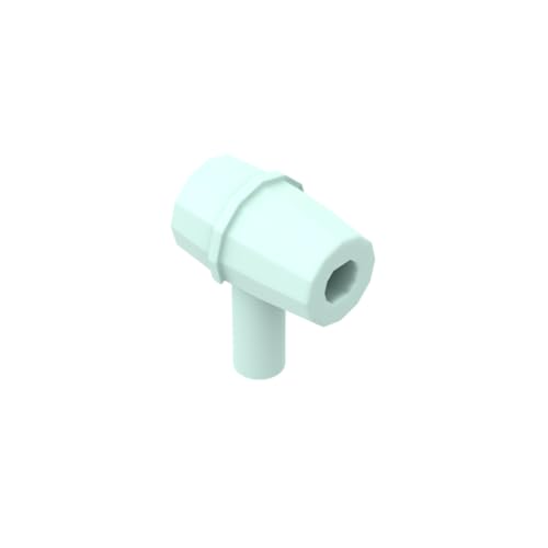 XYEIUGO Gobricks Requisiten, Haartrockner, 10 Stück, kompatibel mit den großen Marken GDS-M4341 93080c, klassisches Bulk-Spielzeug, MOC, Farbe: helles Aqua 323 von XYEIUGO
