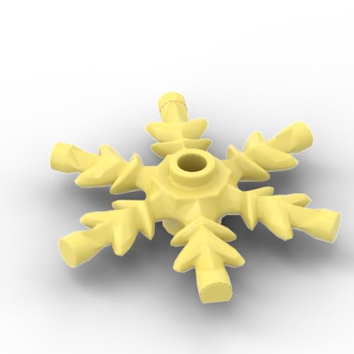 XYEIUGO Gobricks Requisiten, Kristall-Schneeflocke, 10 Stück, kompatibel mit den großen Marken GDS-M468, klassisches Bulk-Spielzeug, MOC, Farbe: Hellgelb, 226 XYEIUGO Gobricks Requisiten, Kristall-Schneeflocke, 10 Stück, kompatibel mit den großen Marken GDS-M468, klassisches Bulk-Spielzeug, MOC, Farbe: Hellgelb, 226 von XYEIUGO