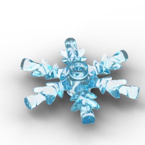 XYEIUGO Gobricks Requisiten, Kristall-Schneeflocke, 10 Stück, kompatibel mit den großen Marken GDS-M468, klassisches Bulk-Spielzeug, MOC, Farbe: Trans Hellblau 42 XYEIUGO Gobricks Requisiten, Kristall-Schneeflocke, 10 Stück, kompatibel mit den großen Marken GDS-M468, klassisches Bulk-Spielzeug, MOC, Farbe: Trans Hellblau 42 von XYEIUGO