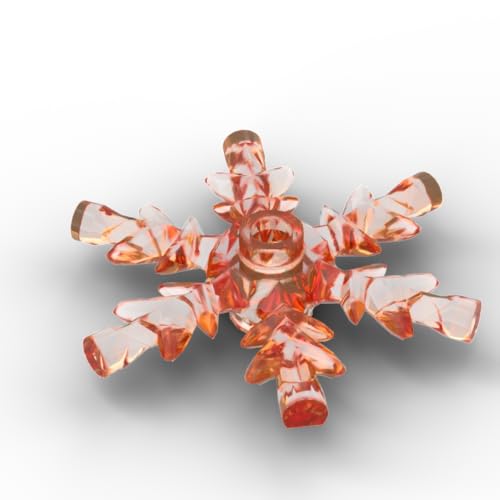 XYEIUGO Gobricks Requisiten, Kristall-Schneeflocke, 10 Stück, kompatibel mit den großen Marken GDS-M468, klassisches Bulk-Spielzeug, MOC, Farbe: Trans Orange 182 XYEIUGO Gobricks Requisiten, Kristall-Schneeflocke, 10 Stück, kompatibel mit den großen Marken GDS-M468, klassisches Bulk-Spielzeug, MOC, Farbe: Trans Orange 182 von XYEIUGO