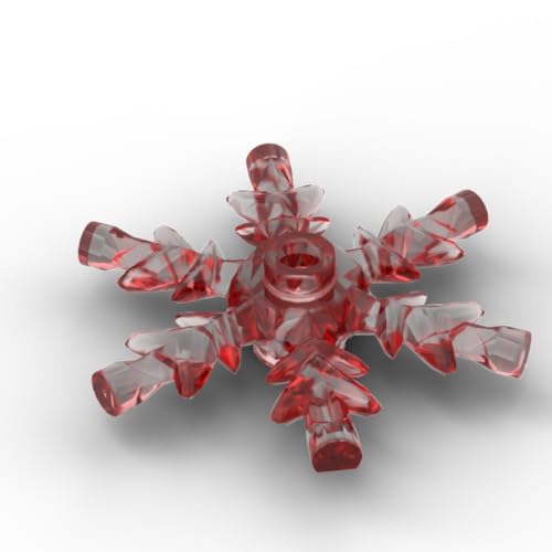 XYEIUGO Gobricks Requisiten, Kristall-Schneeflocke, 10 Stück, kompatibel mit den großen Marken GDS-M468, klassisches Bulk-Spielzeug, MOC, Farbe: Trans Red 41 XYEIUGO Gobricks Requisiten, Kristall-Schneeflocke, 10 Stück, kompatibel mit den großen Marken GDS-M468, klassisches Bulk-Spielzeug, MOC, Farbe: Trans Red 41 von XYEIUGO