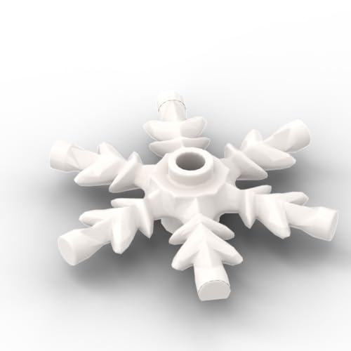 XYEIUGO Gobricks Requisiten, Kristall-Schneeflocke, 10 Stück, kompatibel mit großen Marken GDS-M468, klassisches Bulk-Spielzeug, MOC, Farbe: Weiß, 1 Stück XYEIUGO Gobricks Requisiten, Kristall-Schneeflocke, 10 Stück, kompatibel mit großen Marken GDS-M468, klassisches Bulk-Spielzeug, MOC, Farbe: Weiß, 1 Stück von XYEIUGO