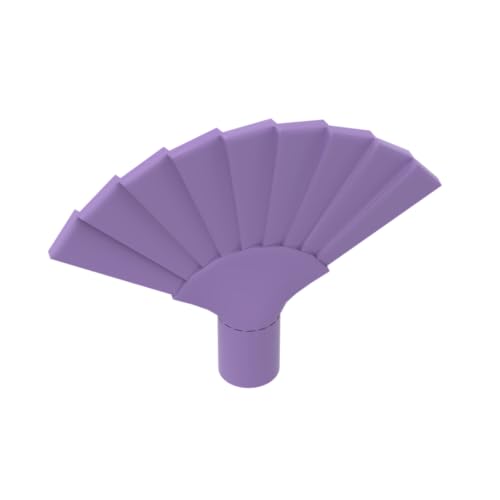 XYEIUGO Gobricks Requisiten, faltbarer Ventilator, 10 Stück, kompatibel mit den großen Marken GDS-M4632 93553, klassisches Bulk-Spielzeug, MOC, Farbe: Medium Lavender 324 XYEIUGO Gobricks Requisiten, faltbarer Ventilator, 10 Stück, kompatibel mit den großen Marken GDS-M4632 93553, klassisches Bulk-Spielzeug, MOC, Farbe: Medium Lavender 324 von XYEIUGO