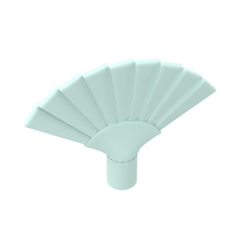 XYEIUGO Gobricks Requisiten, faltbarer Ventilator, 10 Stück, kompatibel mit den großen Marken GDS-M4632 93553, klassisches Bulk-Spielzeug, MOC, Farbe: helles Aqua 323 XYEIUGO Gobricks Requisiten, faltbarer Ventilator, 10 Stück, kompatibel mit den großen Marken GDS-M4632 93553, klassisches Bulk-Spielzeug, MOC, Farbe: helles Aqua 323 von XYEIUGO