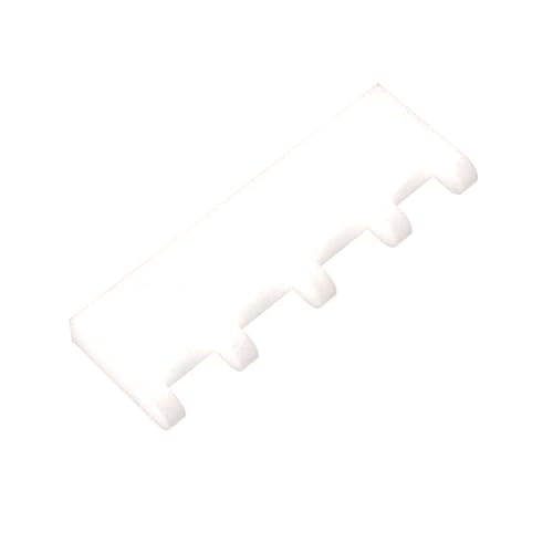 XYEIUGO Gobricks Scharnierplatte, 1 x 4 Scharnierplatte mit 5 Krallen an der Seite, 10 Stück, kompatibel mit den großen Marken GDS-M348 4315, klassisches Bulk-Spielzeug, MOC, Farbe: Milchweiß von XYEIUGO