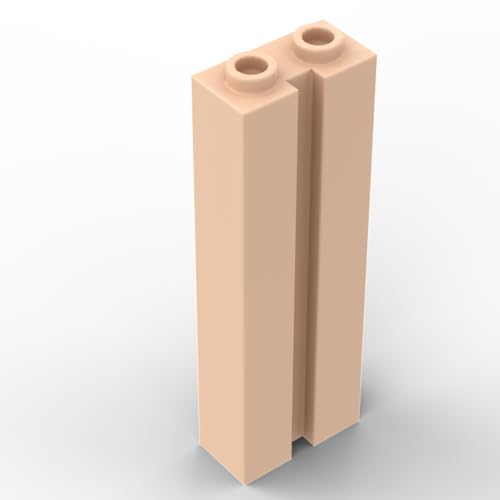 XYEIUGO Gobricks Scharnierziegel, 1 x 2 x 5, Rillenziegel, 10 Stück, kompatibel mit den großen Marken GDS-M367 88393, klassisches Bulk-Spielzeug, MOC, Farbe: helles Fleisch 283 XYEIUGO Gobricks Scharnierziegel, 1 x 2 x 5, Rillenziegel, 10 Stück, kompatibel mit den großen Marken GDS-M367 88393, klassisches Bulk-Spielzeug, MOC, Farbe: helles Fleisch 283 von XYEIUGO