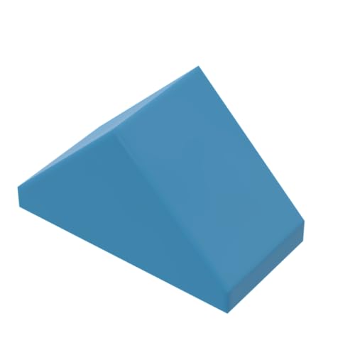 XYEIUGO Gobricks Slope Brick 1x1 Dual 45° geneigte Fliese, 50 Stück, kompatibel mit den großen Marken GDS-M461, klassisches Bulk-Spielzeug, MOC, Farbe: Dunkelblau 321 von XYEIUGO