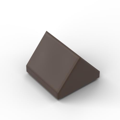 XYEIUGO Gobricks Slope Brick 1x1 Dual 45° geneigte Fliese, 50 Stück, kompatibel mit den großen Marken GDS-M461, klassisches Bulk-Spielzeug, MOC, Farbe: Dunkelbraun 308 von XYEIUGO