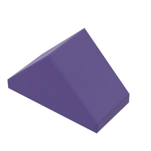 XYEIUGO Gobricks Slope Brick 1x1 Dual 45° geneigte Fliese, 50 Stück, kompatibel mit den großen Marken GDS-M461, klassisches Bulk-Spielzeug, MOC, Farbe: Dunkelviolett 268 von XYEIUGO