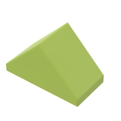 XYEIUGO Gobricks Slope Brick 1x1 Dual 45° geneigte Fliese, 50 Stück, kompatibel mit den großen Marken GDS-M461, klassisches Bulk-Spielzeug, MOC, Farbe: Limette 119 von XYEIUGO