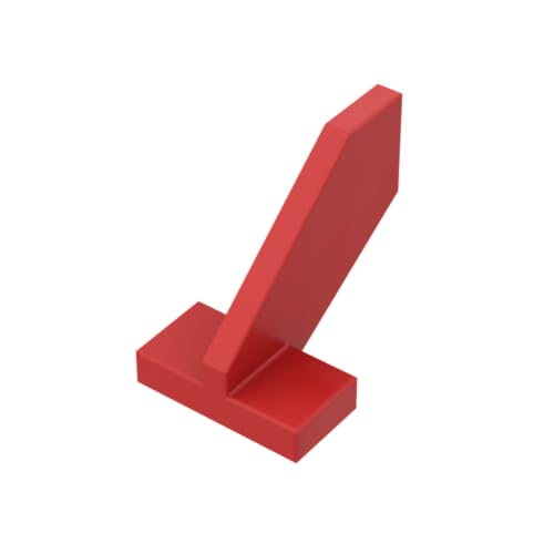 XYEIUGO Gobricks Transportation Flugzeugflosse, 2 x 3 x 3, kompatibel mit den großen Marken GDS-M470, klassisches Bulk-Spielzeug, MOC, Farbe: Rot, 21 Stück von XYEIUGO