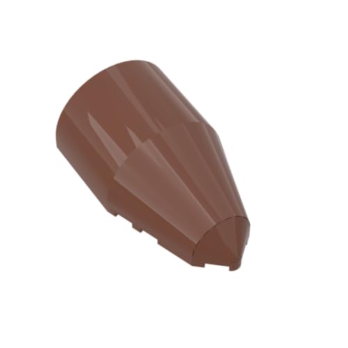 XYEIUGO Gobricks Windschutzscheibe, 7 x 4 x 2, kompatibel mit den großen Marken GDS-M372 30384, klassisches Bulk-Spielzeug, MOC, Farbe: Rotbraun 192, 5 Stück von XYEIUGO