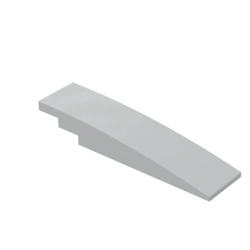 XYEIUGO Gobricks gewölbter Ziegelstein, 5 x 20 cm, kompatibel mit den großen Marken GDS-M362, klassisches Bulk-Spielzeug, MOC, Farbe: Hellbläulich-Grau, 194, 10 Stück von XYEIUGO