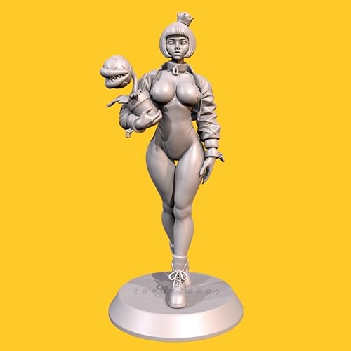 XYMCX 1/24 Sci-Fi Agent Female Warrior Resin Soldier Model Kit Unbemalt und unmontiert Figur Resin Model Kit //o6W4Z3 von XYMCX