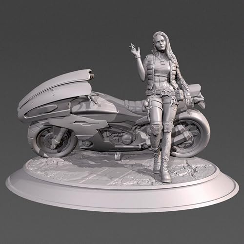 XYMCX 1/24 Sci-Fi Agentin Kriegerin Resin Modellbausatz unbemalt und unmontiert Soldat Resin Modellbausatz //k7c2J6 von XYMCX