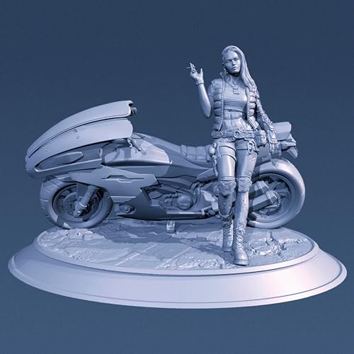 XYMCX 1/35 Sci-Fi Agentin Soldatin Resin Modellbausatz Unbemalt und unmontiert Soldatin Resin Modellbausatz //l8q2O5 von XYMCX