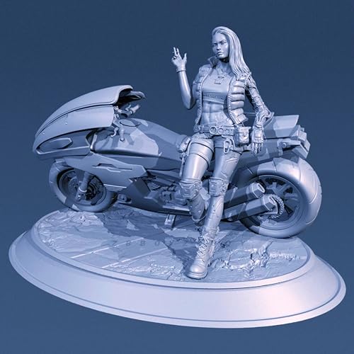 XYMCX 1/35- Sci-Fi-Agentin Soldatin aus Resin Modellbausatz unbemalt und unmontiert Figur aus Resin Modellbausatz //o7W0Z8 von XYMCX