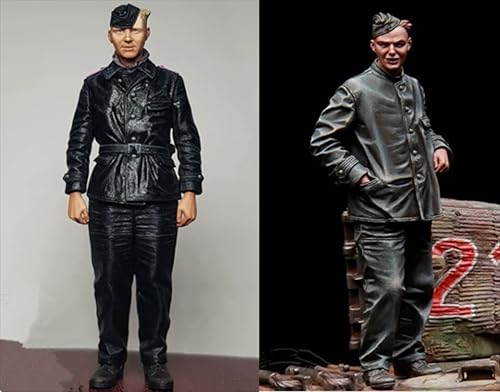 XYMCX 1/35 WWII German Soldier Resin Model Kit Unbemalt und unmontiert Soldier Resin Model Kit (2-Personen) //k9c7J1 von XYMCX
