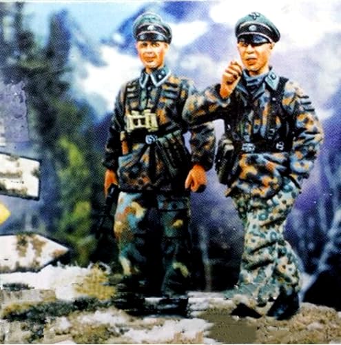 XYMCX 1/35 WWII German Soldier Resin Model Kit Unbemalt und unmontiert Soldier Resin Model Kit (2-Personen) //k9c7J22 von XYMCX