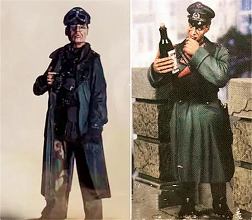 XYMCX 1/35 WWII German Soldier Resin Model Kit Unbemalt und unmontiert Soldier Resin Model Kit (2-Personen) //l9q7O15 von XYMCX