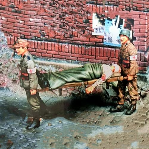 XYMCX 1/35 WWII German Soldier Resin Model Kit Unbemalt und unmontiert Soldier Resin Model Kit (3-Personen) //l8q7O3 von XYMCX