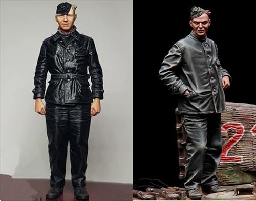 XYMCX 1/35 WWII German Soldier Resin Soldier Model Kit Unbemalte und unmontierte Figur Resin-Modellbausatz (2 Figuren) //o8W7Z17 von XYMCX