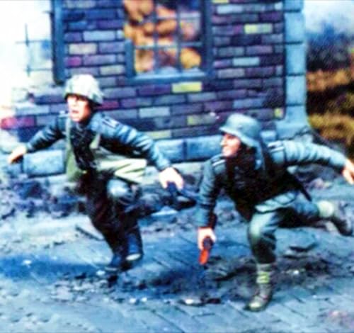 XYMCX 1/35 WWII German Soldier Resin Soldier Model Kit Unbemalte und unmontierte Figur Resin-Modellbausatz (2 Figuren) //o8W7Z22 von XYMCX