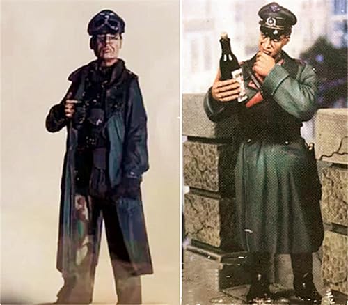 XYMCX 1/35 WWII German Soldier Resin Soldier Model Kit Unbemalte und unmontierte Figur Resin-Modellbausatz (2 Figuren) //o8W7Z8 von XYMCX