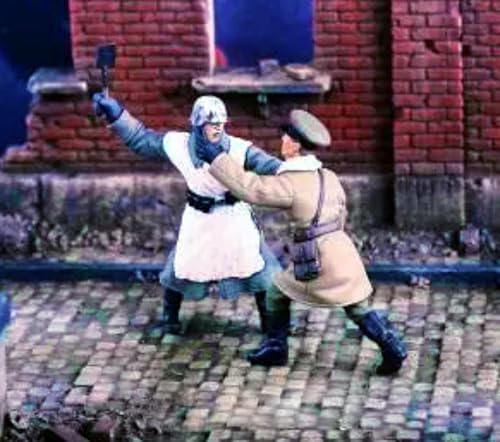 XYMCX 1/35 WWII German Soldier Resin Soldier Model Kit Unbemaltes und unmontiertes Resin Modell (2-Personen)//G1x7S30 von XYMCX