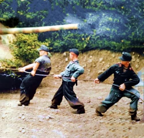XYMCX 1/35 WWII German Tank Soldier Resin Model Kit Unbemalt und unmontiert Soldier Resin Model Kit (3 Men, No Tanks) //k9c5J6 von XYMCX