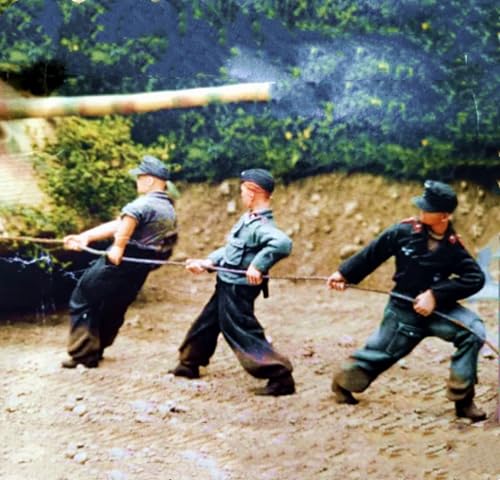 XYMCX 1/35 WWII German Tank Soldier Resin Soldier Model Kit Unbemalte und unmontierte Figur Resin-Modellbausatz (3 Figuren, Keine Panzer) //o8W5Z1 von XYMCX