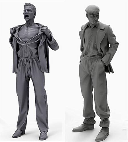 XYMCX 1/35 WWII US Soldier Resin Model Kit Unbemalt und unmontiert Soldier Resin Model Kit (2-Personen) //k9c3J2 von XYMCX