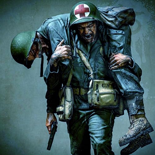 XYMCX 1/35 WWII US Soldier Resin Soldier Model Kit Unbemalt und unmontiert Figur Resin Model Kit (2 Personen) //o8W3Z7 von XYMCX