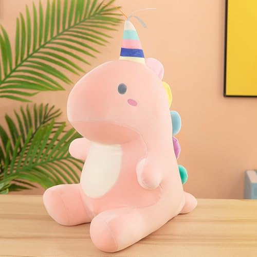 XYMCX Niedlicher Cartoon-Süßigkeits-Dinosaurier, weiche Plüschtiere Stofftier entzückende Jurassic-Dino-Puppen Geburtstagsgeschenke für Kinder Jungen Mädchen,Blue-40cm von XYMCX