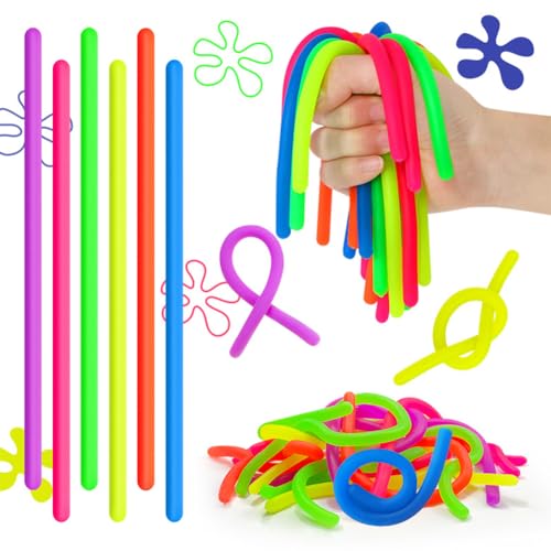 Stretch Spielzeug Set,24Stück Bunte sensorische Fidget Stretch Spielzeug,Spielzeug Stress Relief Zappeln hilft reduzieren Zappeln durch Stress und Angst für ADD, ADHS, Autismus von XYPNRTMP