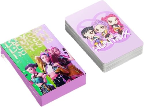 XYYYHTL 55PC Huntrix Cards Photocards Huntrx/X Theme Photo Card Set Geburtstagsgeschenk für Fans von XYYYHTL