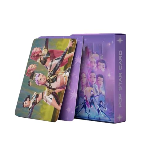 XYYYHTL 55PC Huntrix Cards Photocards Huntrx/X Theme Photo Card Set Geburtstagsgeschenk für Fans von XYYYHTL
