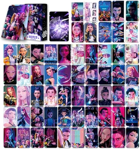 XYYYHTL 92PC Huntrix Cards Photocards Huntrx/X Theme Photo Card Set Geburtstagsgeschenk für Fans von XYYYHTL
