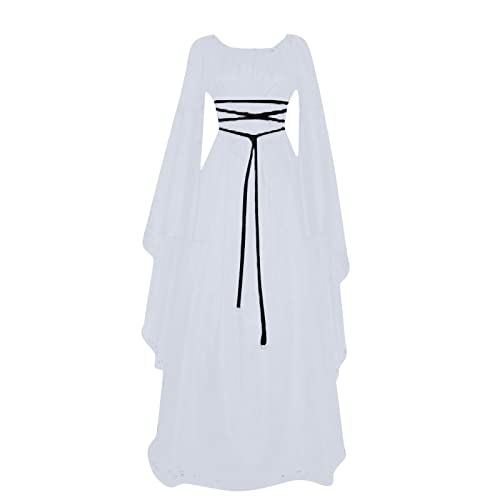 XYYYHTL Halloween Kostüm Damen Mittelalter Gothic Kleidung Renaissance Viktorianisches Kleid Fledermaus Armband Vampir Hexenkostüm Elegant Kleid Für Halloween Party Karneval Cospaly von XYYYHTL