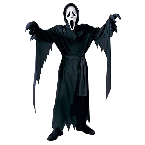 XYYYHTL Halloween Kostüm Scream Kostüm für Kinder Erwachsene Ghost Face+Handschuhe+Gürtel+Scream Kostum Scary Terrifier Kostum für Halloween Cosplay XYYYHTL Halloween Kostüm Scream Kostüm für Kinder Erwachsene Ghost Face+Handschuhe+Gürtel+Scream Kostum Scary Terrifier Kostum für Halloween Cosplay von XYYYHTL