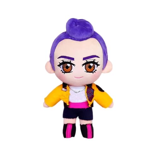 XYYYHTL Kpop Demon Hunters Lila Tiger Plüsch Rumi Mira Zoey Jinu Plusch Stofftier Kissen Figur Puppe for Wohnkultur Fans Mädchen Jungen Cartoon Spiel Plüschtier Geschenke von XYYYHTL