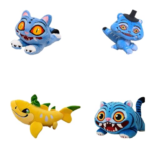 XYYYHTL Kpop Demon Hunters Lila Tiger Plüsch Rumi Mira Zoey Jinu Plusch Stofftier Kissen Figur Puppe for Wohnkultur Fans Mädchen Jungen Cartoon Spiel Plüschtier Geschenke von XYYYHTL