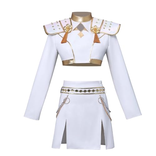 XYYYHYL Kpop Demon Hunters Rumi Mira Zoey Cosplay Kostüm Outfit Kpop Demon Hunters Kostüm Uniform Vollständiges Set Halloween Party Karneval Anzug für Frauen Mädchen von XYYYHTL
