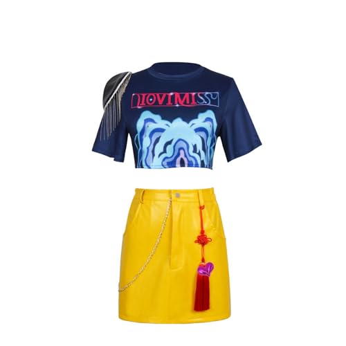 XYYYHYL Kpop Demon Hunters Rumi Mira Zoey Cosplay Kostüm Outfit Kpop Demon Hunters Kostüm Uniform Vollständiges Set Halloween Party Karneval Anzug für Frauen Mädchen von XYYYHTL