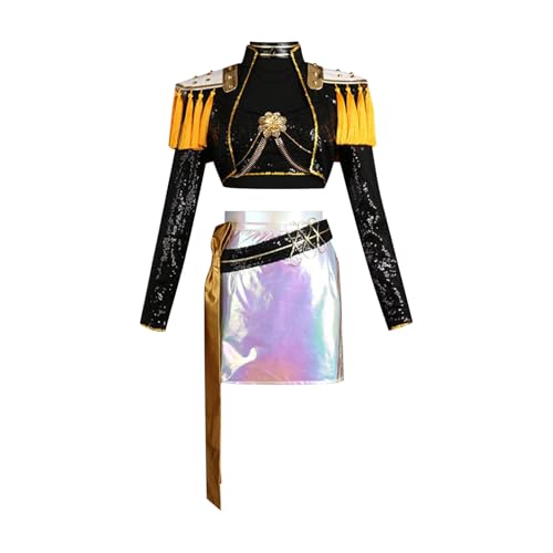 XYYYHYL Kpop Demon Hunters Rumi Mira Zoey Cosplay Kostüm Outfit Kpop Demon Hunters Kostüm Uniform Vollständiges Set Halloween Party Karneval Anzug für Frauen Mädchen von XYYYHTL