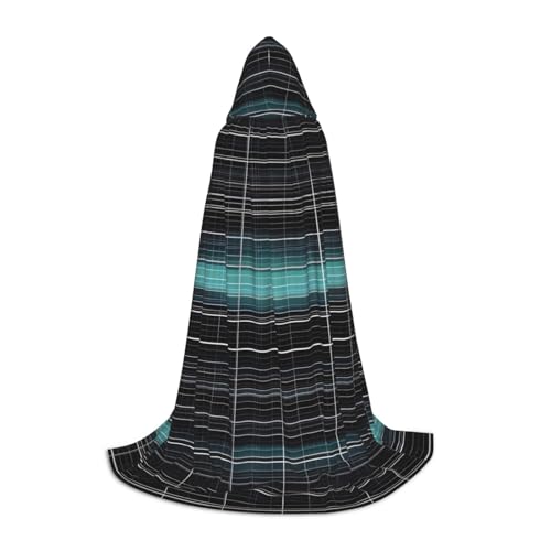 XZDAL Dimensional Line Space Kapuzenumhang L für Teenager Langer Umhang Kostüm Cosplay Maskerade Karneval Party von XZDAL