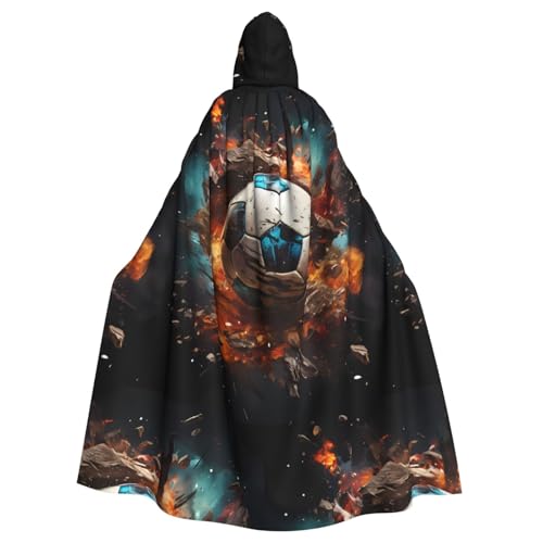 XZDAL Feuerwerkskörper für Erwachsene, mit Kapuze, Umhang für Halloween, Cosplay, Maskerade, Party-Kostüm von XZDAL