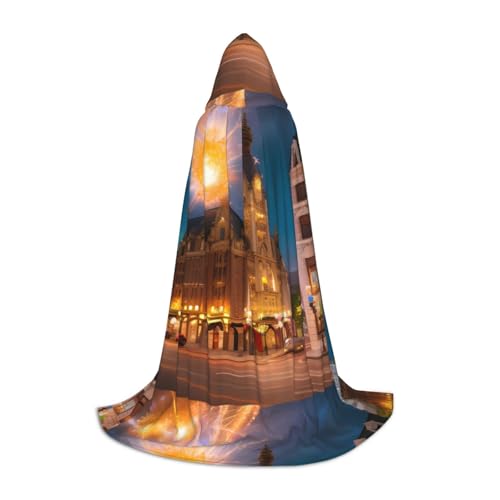XZDAL Fiery Red Street Kapuzenumhang L für Teenager Langer Umhang Kostüm Cosplay Maskerade Karneval Party XZDAL Fiery Red Street Kapuzenumhang L für Teenager Langer Umhang Kostüm Cosplay Maskerade Karneval Party von XZDAL
